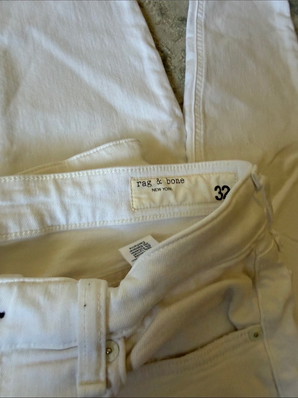 rag & bone White Slim women’s  Jeans